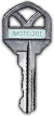 Motel Room 201 Key