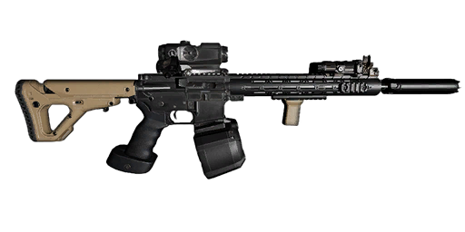 M4A1 5.56x45mm carbine rifle max-attach edition